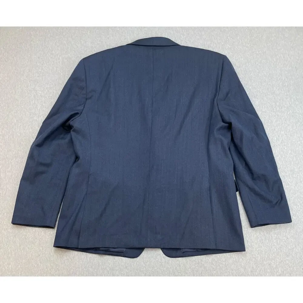 Jos A‎ Bank Blazer Mens 48R Herringbone Wool Silk Blend 2-Button Single Breast